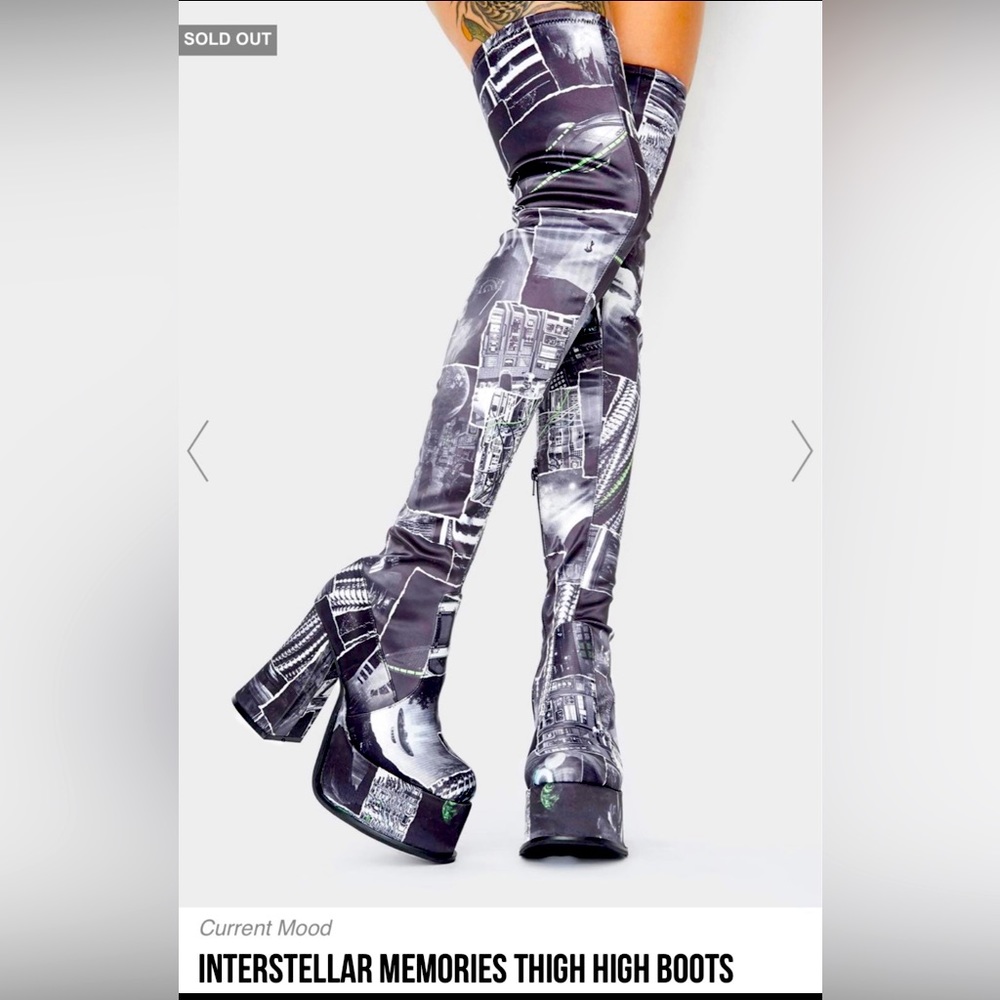 INTERSTELLAR MEMORIES THIGH HIGH BOOTS